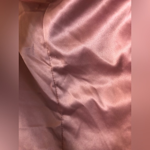 Intimately Free People Light Pink Satin Ruffled Sleeveless Strapless Size Small - Picture 5 of 8